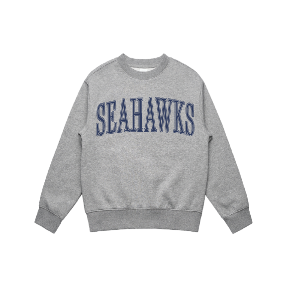 ADULT SEAHAWKS COLLEGE CREWNECK