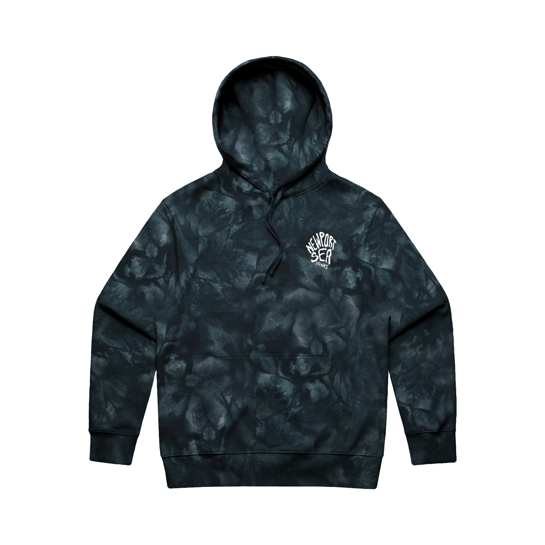 YOUTH NEWPORT SEAHAWKS PUFF TIE DIE HOODIE